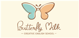 Butterfly Milk Creative English School logo