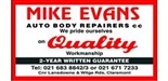 MIKE EVANS AUTO BODY REPAIRERS logo